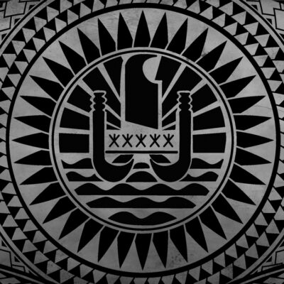 SERVIETTE SAMOA DRAPEAU GRIS