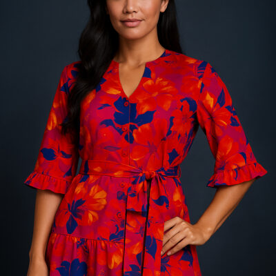Blouse TERAVA / Motif Manaflora