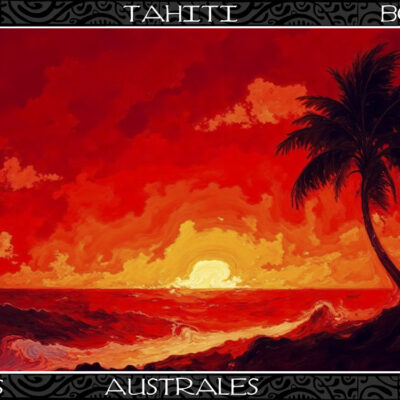 SERVIETTE COUCHER DE SOLEIL